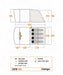 Vango Capri 400 4-Person Camping Tent - product floorplan infographic