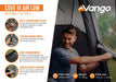 Vango Cove III Air Low Inflatable Drive Away Awning - product internal features infographic