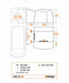 Vango Cove III Mid Drive Away Campervan Awning - product diagram infographic