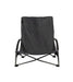 Vango Dune Folding Low Beach Chair Granite Grey front view on white background