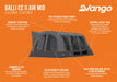 Vango Galli CC Air Inflatable Drive Away Awning - mid external features images