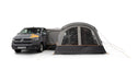 Vango Galli CC II Air Low Drive Away Campervan Awning - product image, shown from front view, attached to vehicle