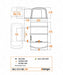 Vango Galli CC II Air Low Drive Away Campervan Awning - floorplan diagram