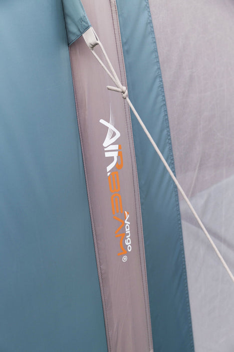 Vango Harris 500 Air 5 Berth Tunnel Tent feature image of airbeam system, close up of tent air tube