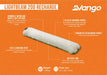 Vango Lightbeam 200 Recharge Camping Light - product features infographic