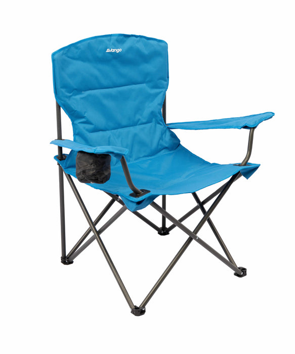 Vango Malibu Folding Camping Chair - Cobalt Blue - product image, shown from front-left side