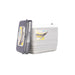 Vango Pinnacle 32L 72Hr Non Electric Camping Cool Box - Grey - product image, showing cool box from front-left side view, with lid removed leaning up against coolbox