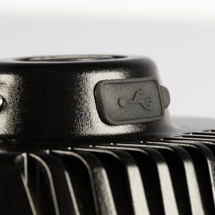 Vango Pulsar Rechargeable Camping Light - product image, close-up of USB charging port