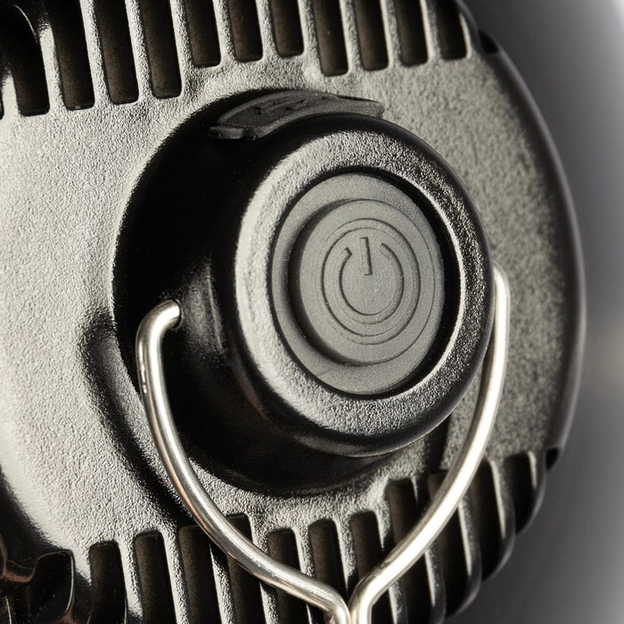 Vango Pulsar Rechargeable Camping Light - product image, close-up of on button