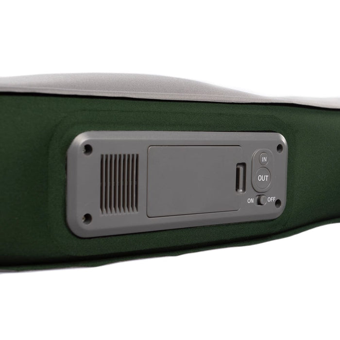 Vango Shangri-La Lux 12 Double Luxury Camping Mattress - product image, showing close-up of integrated pump