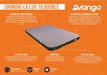 Vango Shangri-La Lux 16 Double Luxury Camping Mattress - product features infographic