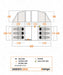 Vango Sorrento 600XL 6-Person Family Tunnel Tent - product floorplan infographic