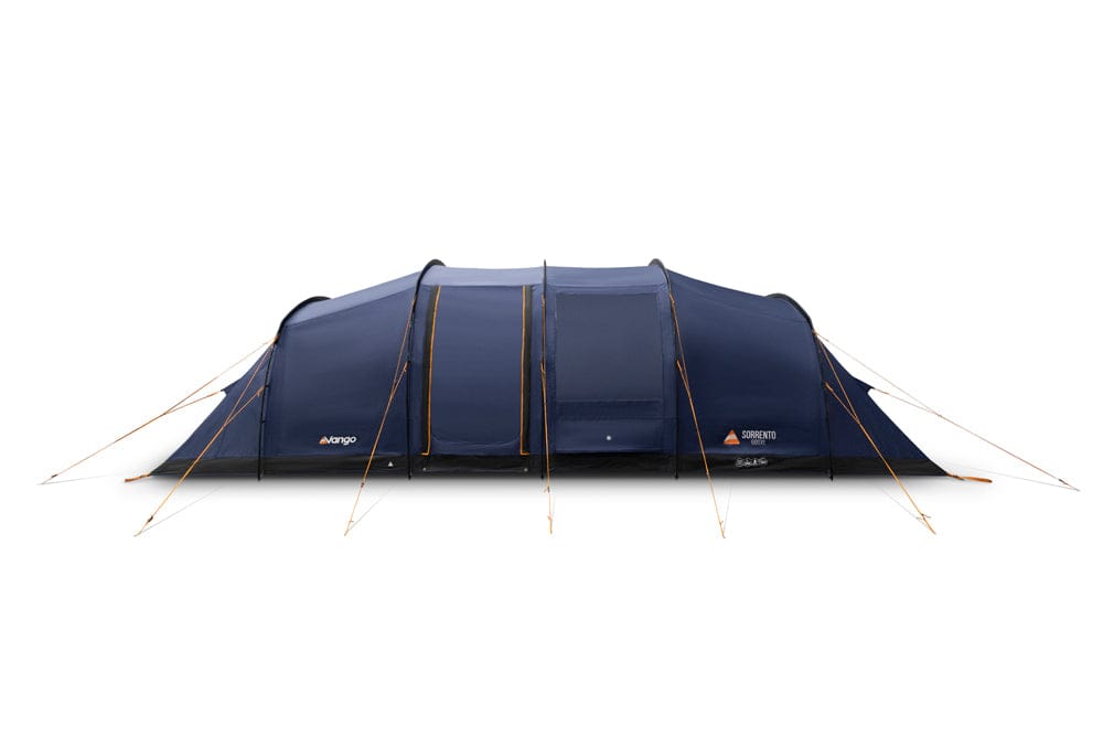 Vango Sorrento 600XL 6-Person Family Tunnel Tent - product image, shown from side view with living area door closed