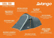 Vango Soul 200 2 Person Tunnel Tent - Peridot Green - product external features infographic