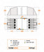 Vango Tacoma 800XL 8-Person Family Camping Tent - product floorplan infographic