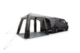 Vango Tailgate AirHub II Low Drive Away Awning - product image, shown attached to vehicle with all doors open