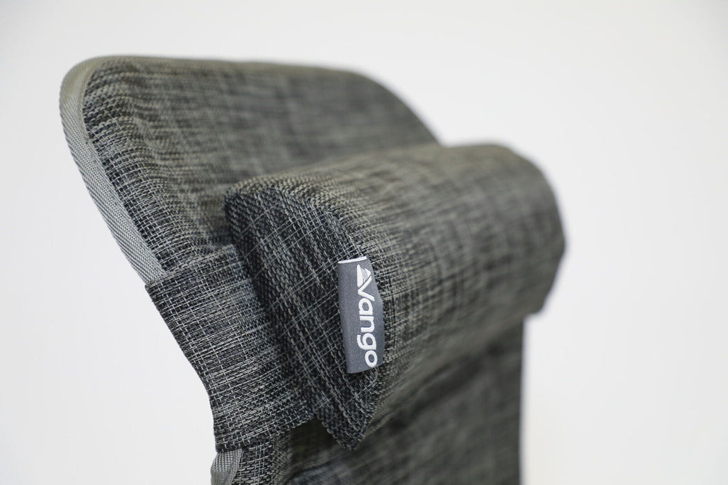 Gray textured sock with a brand logo on a white background