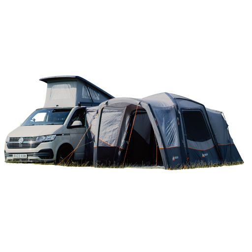Vango Versos Air Inflatable Cloud Grey Drive Away Awning - Low main feature image showing pitched awning