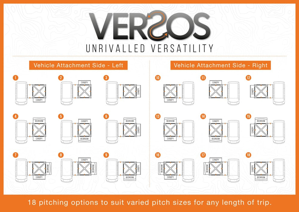 Vango Versos Air Inflatable Cloud Grey Drive Away Awning - Low