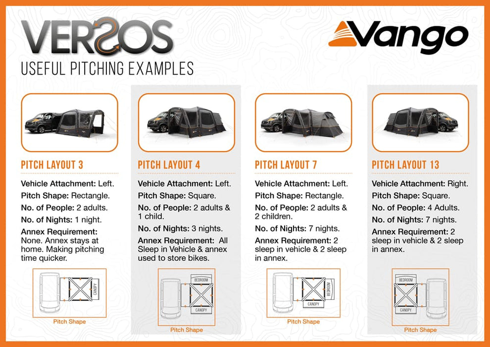 Vango Versos Air Inflatable Cloud Grey Drive Away Awning - Low