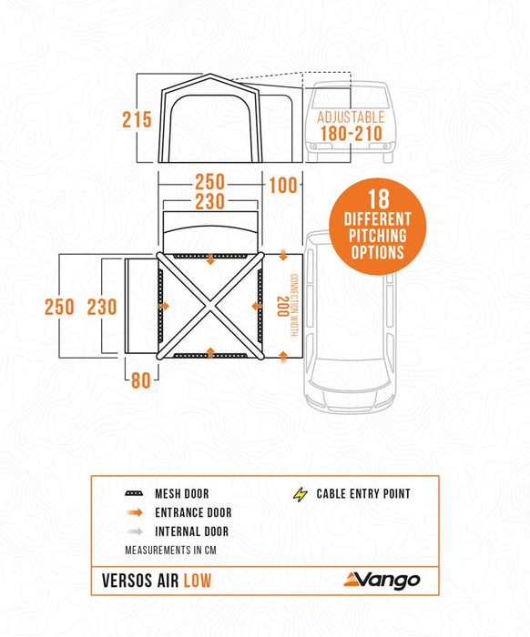 Vango Versos Air Inflatable Cloud Grey Drive Away Awning - Low