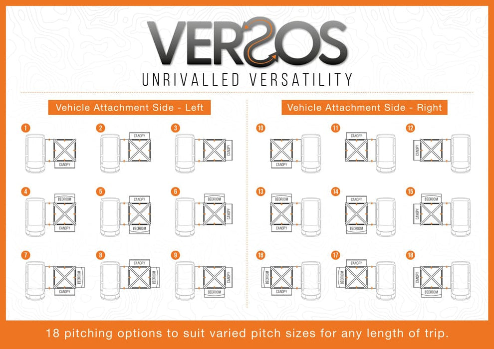 Vango Versos Air Inflatable Cloud Grey Drive Away Awning - Mid