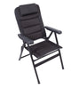 Via Mondo Padded Adjustable Headrest Chair - Charcoal