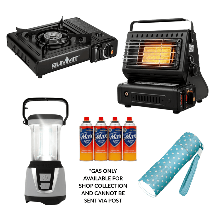 Power Cut Preparation Kit Bundle – Gas Stove, Heater, Lantern & Torch