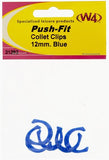Push fit Collet Clips - 12mm Red / Blue