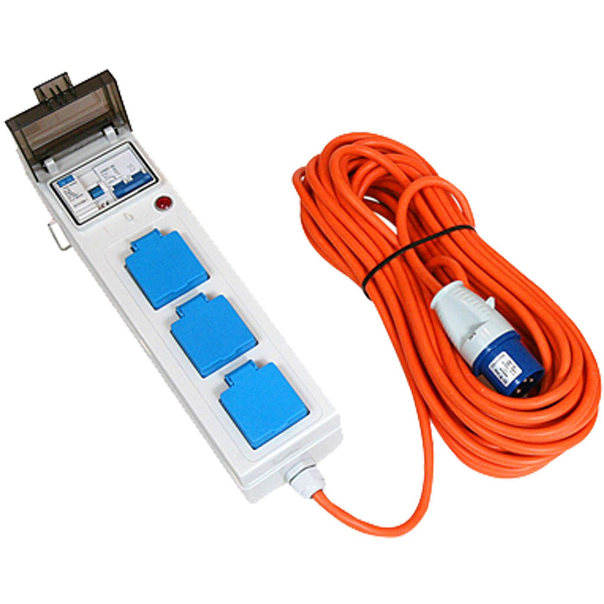 tent camping electric hook up Crusader 3-Way Mains Hook Up Lead with Fuse Box — Aztec Leisure