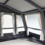 Dometic Grande AIR 390 S - All Season interior view showing windows and curtains