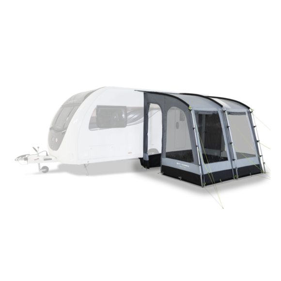 Dometic Rally 260 Caravan Porch Awning - Shown attached to caravan