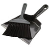 Easy Camp Dustpan & Brush Set grey and black with long bristles
