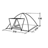 Easy Camp Garda 300 - 3 Berth Tent external dimensions