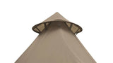 Easy Camp Moonlight Bell  - 7 Person Family Tipi Tent close up image of top vent 