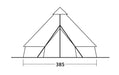 Easy Camp Moonlight Bell  - 7 Person Family Tipi Tent layout image