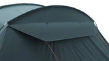 Easy Camp Palmdale 800 LUX- 8 Person Family Tunnel Tent close up image of back vent pegged down 