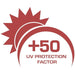 Factor 50 sun protection logo