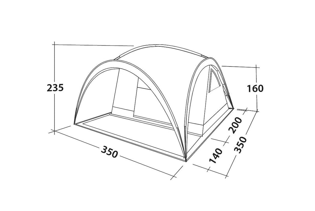 Easy Camp Shelter - 6 Berth Gazebo Shelter Tent layout image 