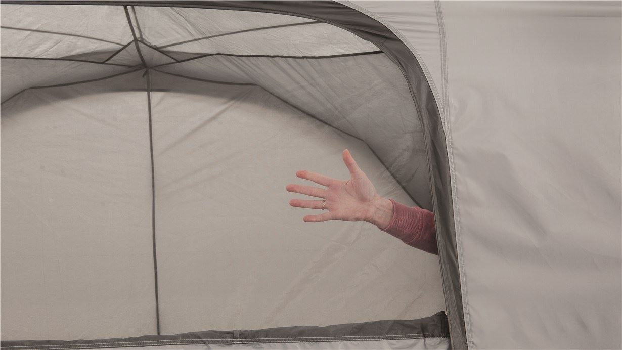 Easy Camp Shelter - 6 Berth Gazebo Shelter Tent close up image of window 