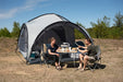 Easy Camp Shelter - 6 Berth Gazebo Shelter Tent lifestyle image of shelter pitched with inner tent. 