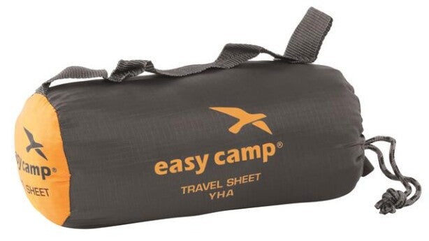 Easy Camp Travel Sheet YHA - Single Sleeping Bag Sheet Liner feature image of liner in bag