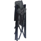 Isabella Modi Folding Chair - folded up for transport or storage