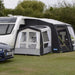 Dometic Pro Air Conservatory Awning Annexe shown from side view attached to awning