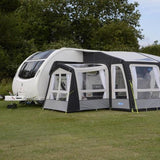 Dometic Pro Air Conservatory Awning Annexe external view showing pitched on a campsite