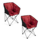 Kampa Tub Folding Camping Chair - Ember Red X2