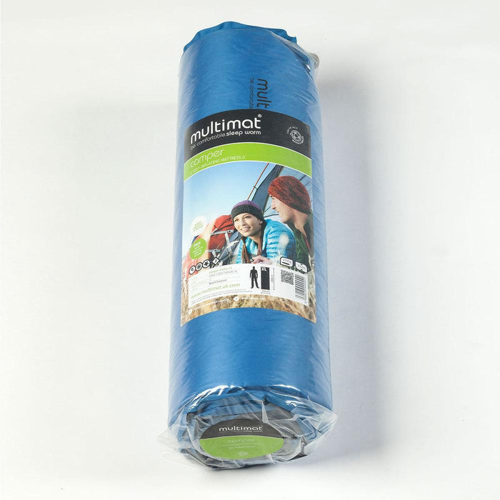 Multimat Camper Profile 75 XL Single Self Inflating Mat Rolled up in retail packaging
