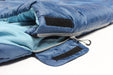 Outdoor Revolution Camp Star 400 Single Sleeping Bag - Blue open zip cover