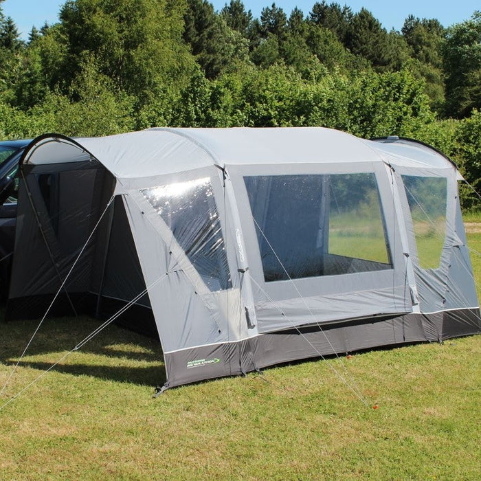 Outdoor Revolution Cayman Combo Air Mid - Inflatable Drive Away Awning main entrance with window in body of awning 