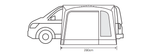 Outdoor Revolution Cayman Cona (F/G) Low Drive Away Awning Frontplan